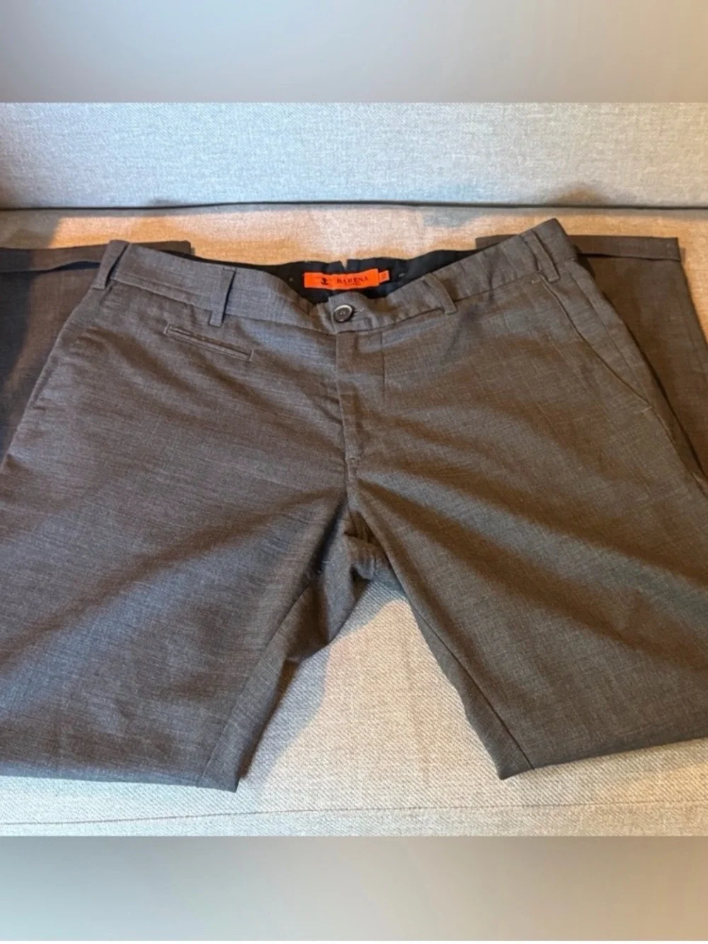 Barena Spring/Summer Wool Blend Gray Dress Pants, Slim Fit - Size 50 (M/L)